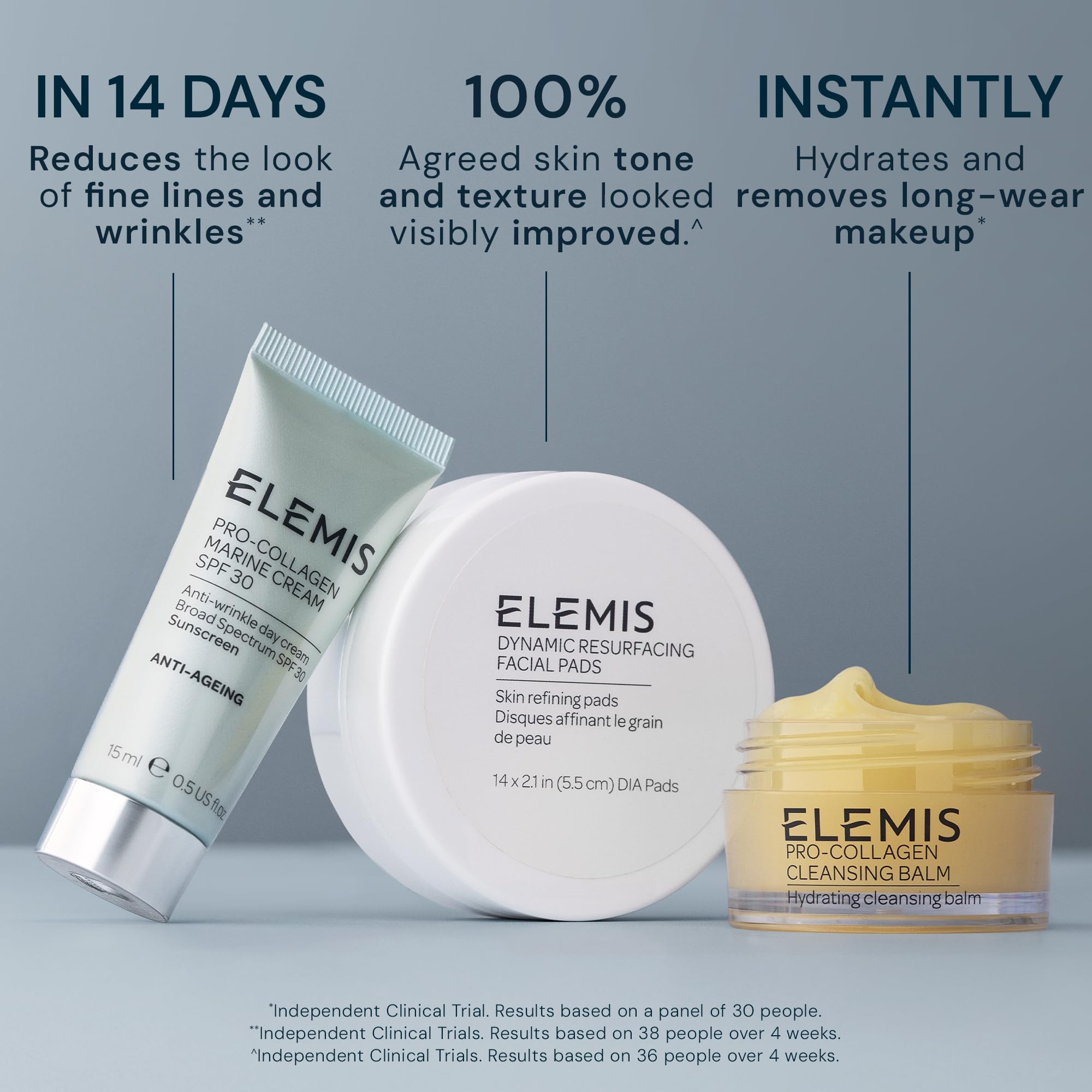 ELEMIS discos exfoliantes dinamicos para renovación suave de la piel.