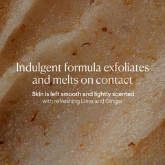 ELEMIS exfoliante de sal con lima y jengibre, textura de gránulos