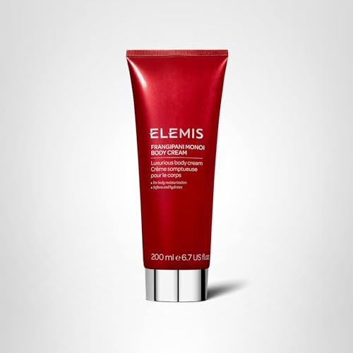 Elemis Frangipani Monoi, envase de lujo que realza la rutina diaria.