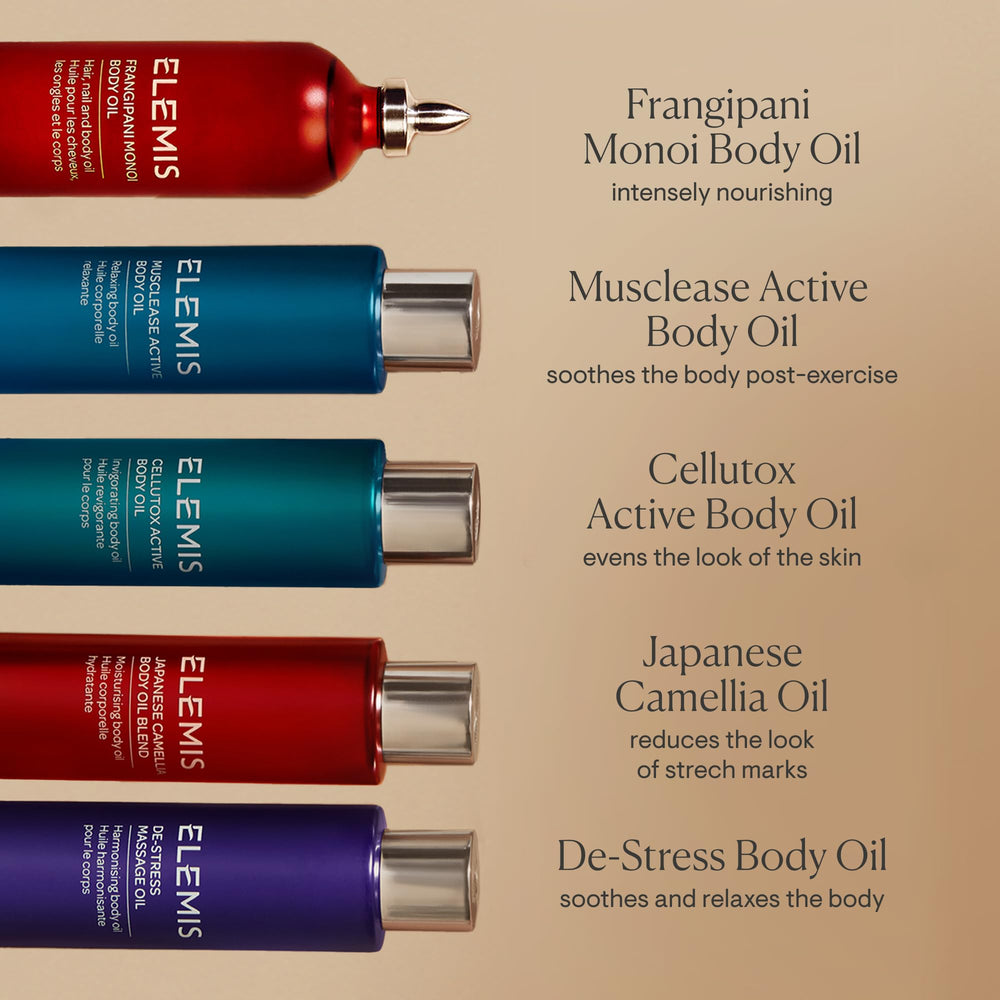 ELEMIS huile Camélia Japonais — texture légère qui pénètre facilement.