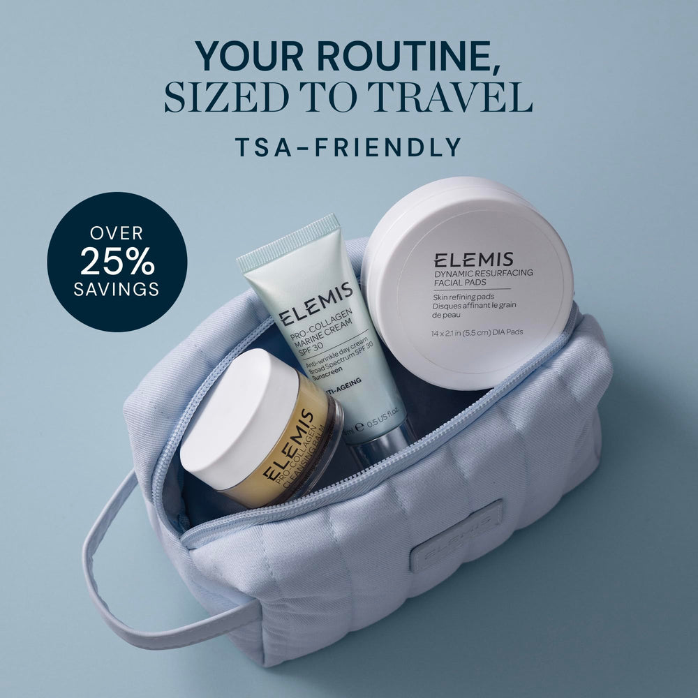 ELEMIS kit viaje piel saludable para cuidado en movimiento.