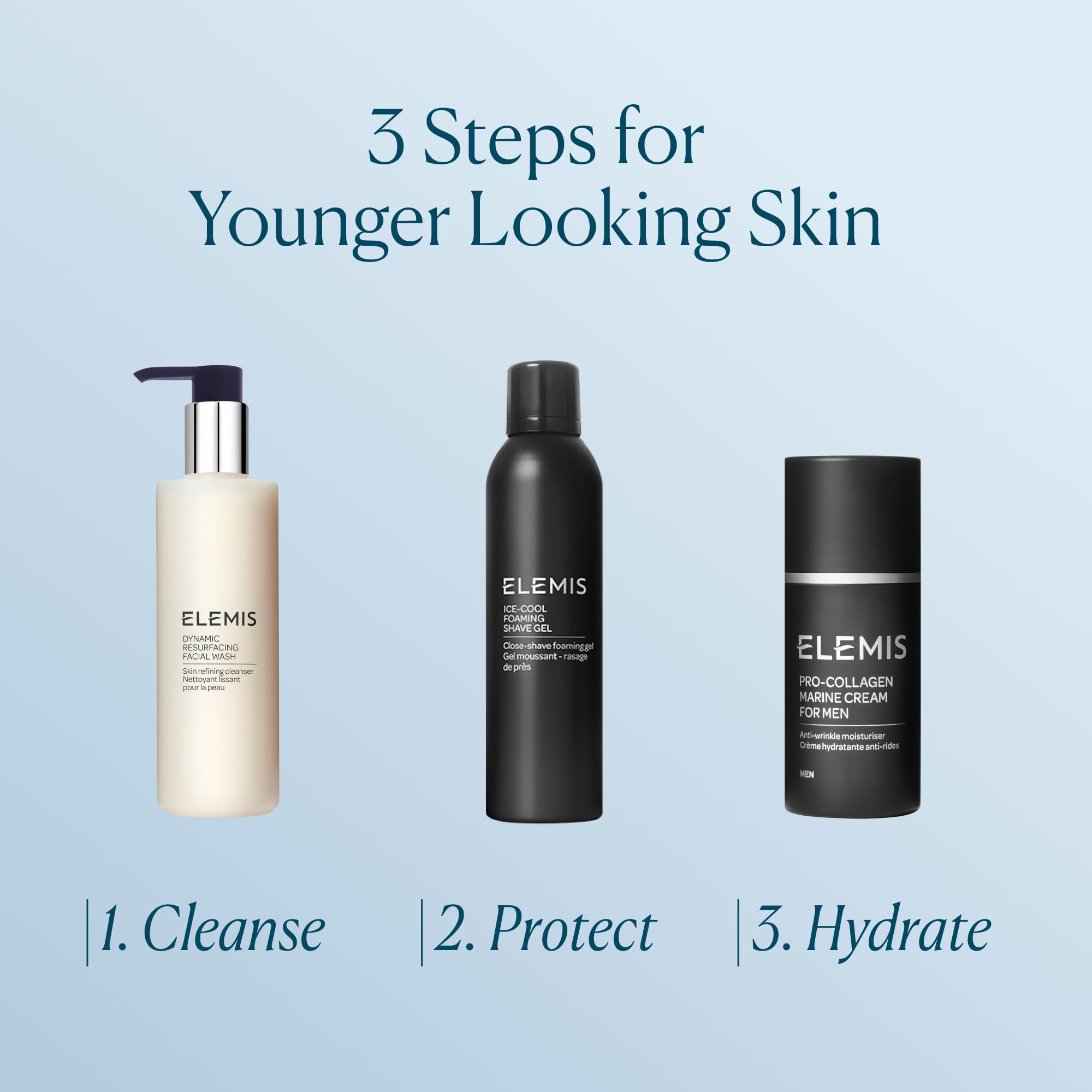 Application soir de la crème marine ELEMIS Pro-Collagen sur le visage.