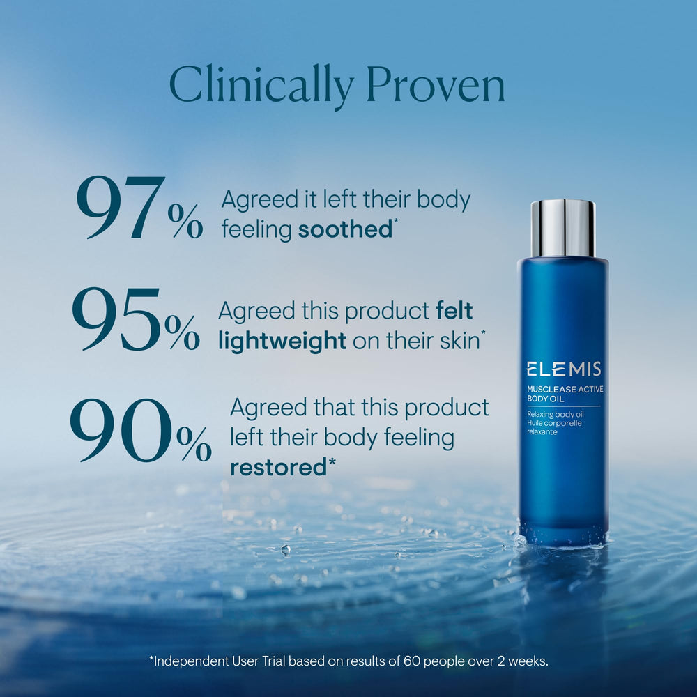 ELEMIS Musclease: aroma de romero, pino y alga que calma