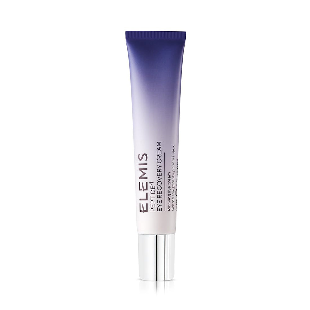 Envase de ELEMIS Peptide4 Eye Recovery Cream para revitalizar ojos cansados.