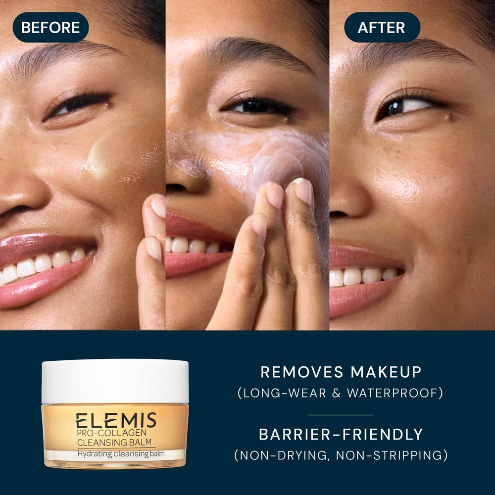ELEMIS ritual de cuidado de tres pasos para un brillo suave.