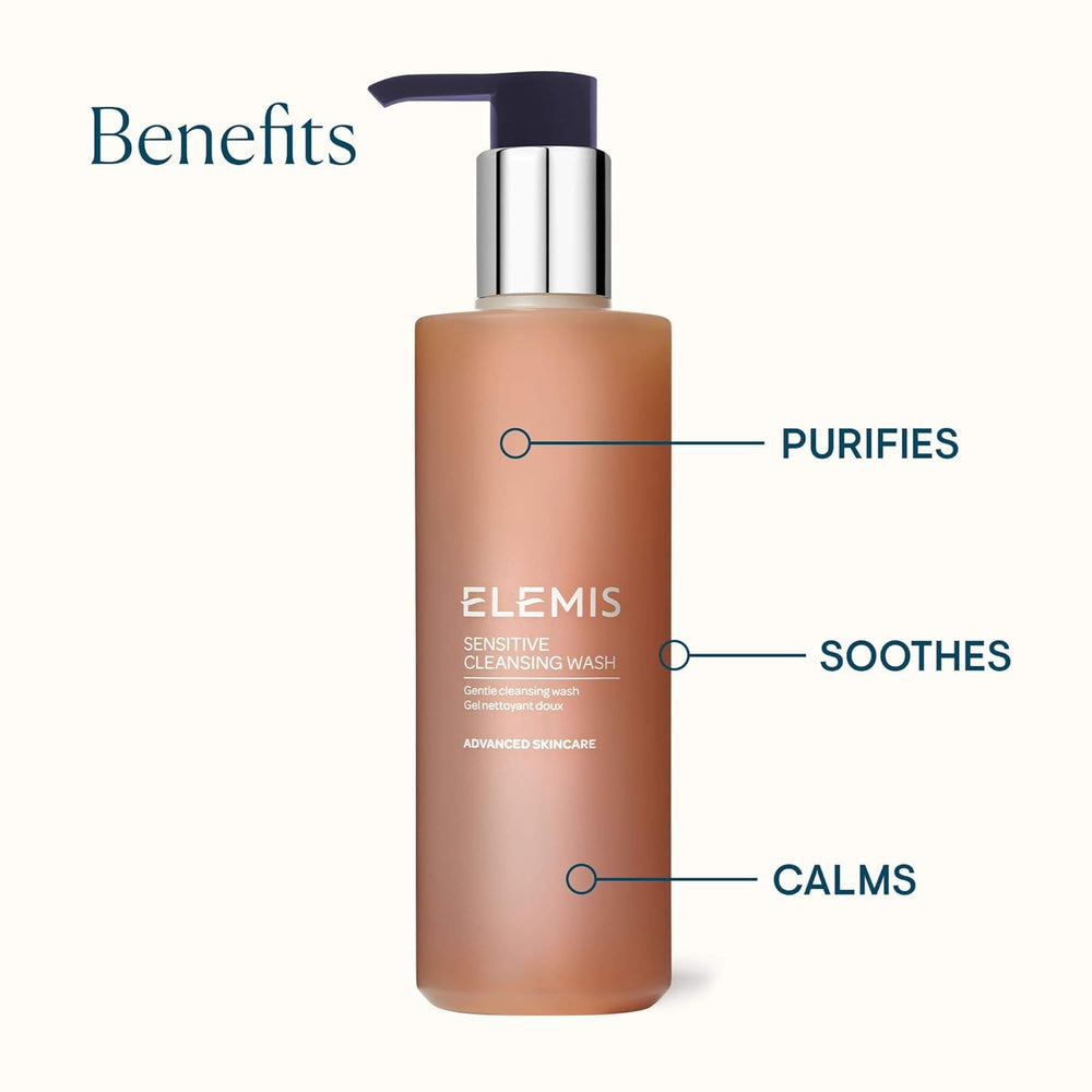 Ingrédients clés thym et camomille, ELEMIS apaise délicatement la peau.