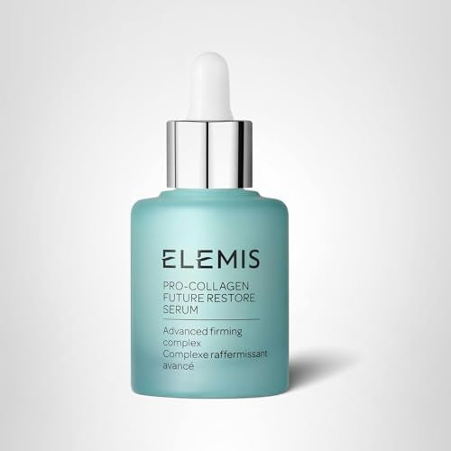 ELEMIS Pro-Collagen Future Restore Serum: caja y envase listos para cuidado diario de la piel.