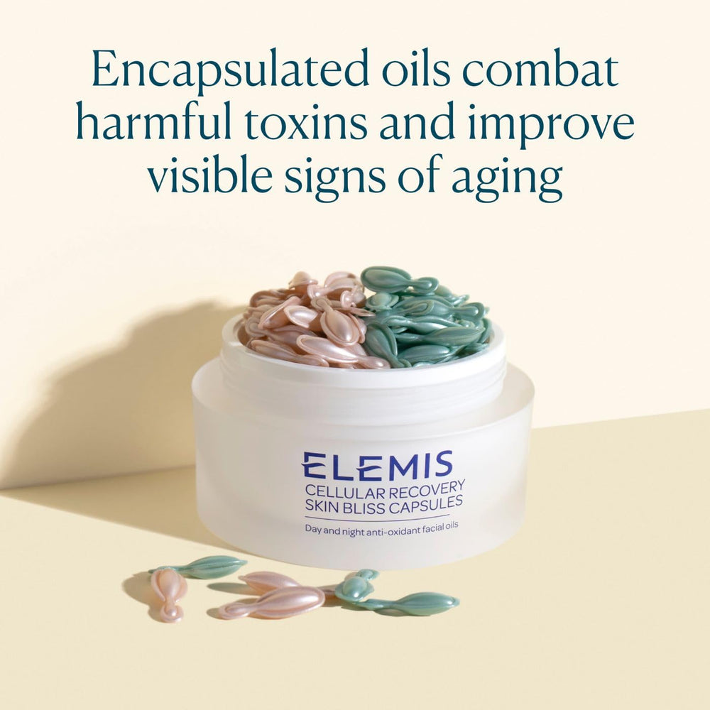 ELEMIS Skin Bliss Capsules: aplicación nocturna para reparación y protección.