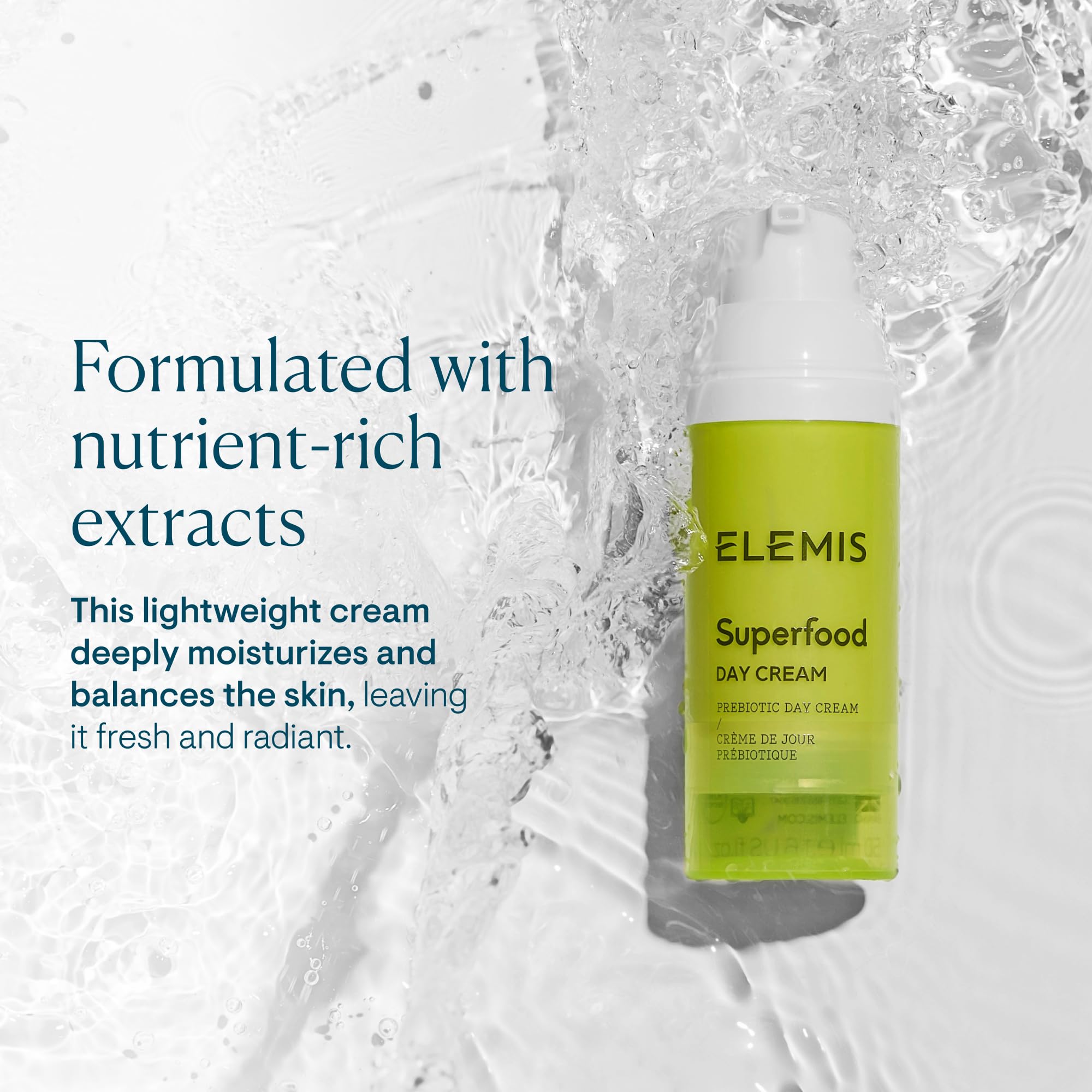 ELEMIS Superfood Day Cream ingredientes brócoli y goji berry para nutrición