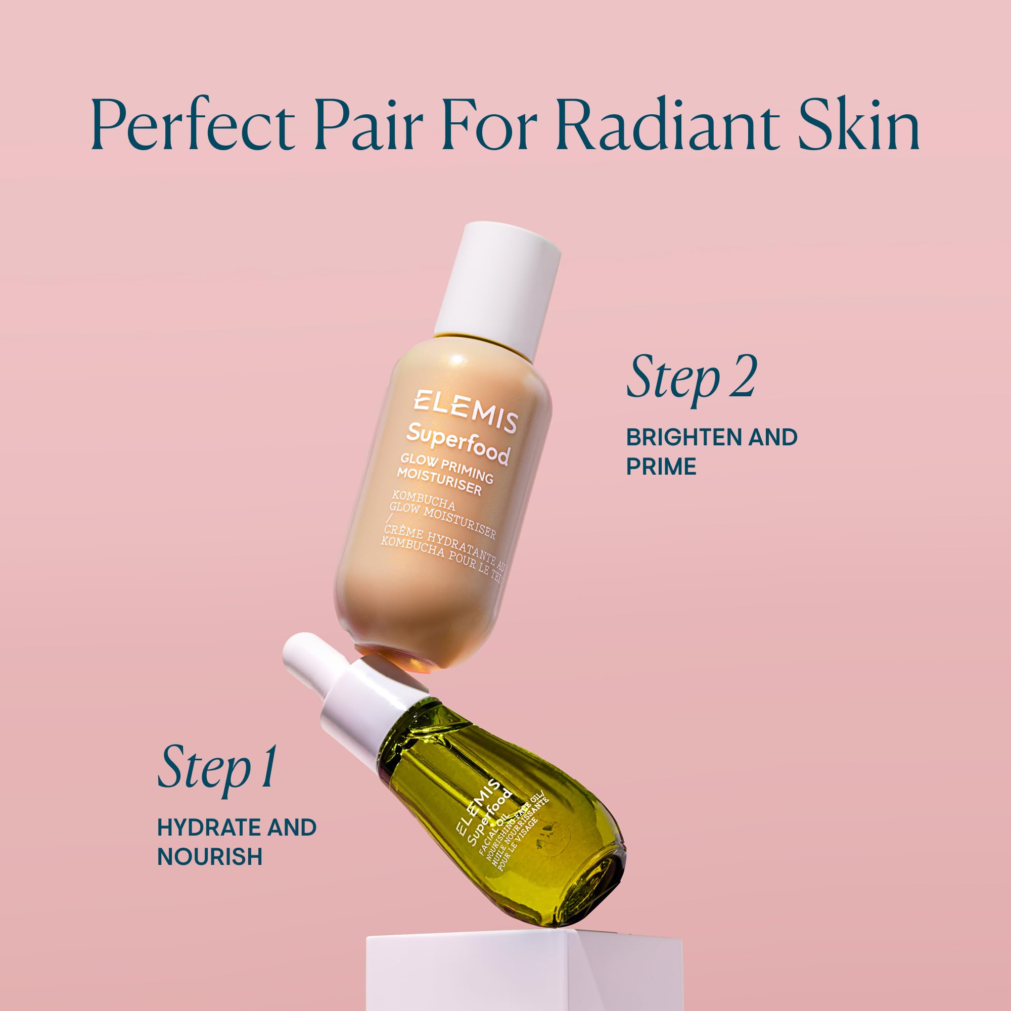 ELEMIS Superfood Glow Priming Moisturizer brillo sutil que realza la piel