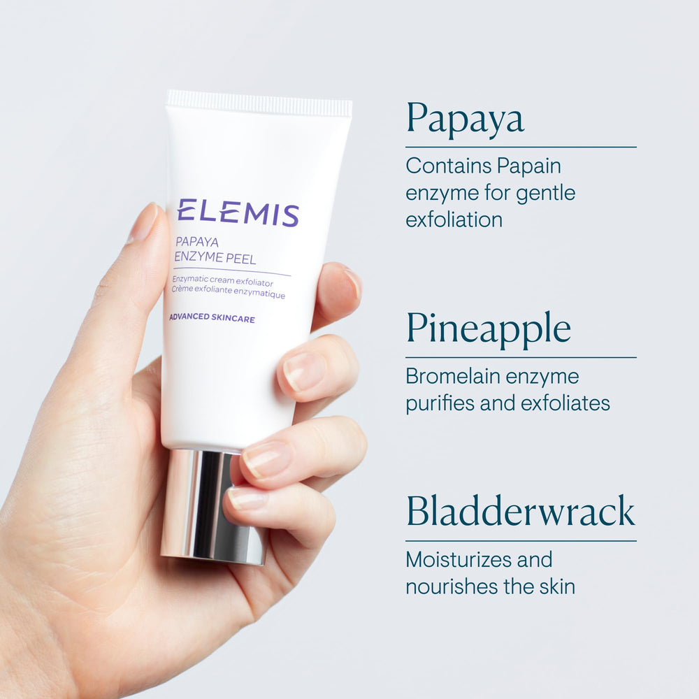 Antioxidantes: vitamina E y algas en ELEMIS Papaya Enzyme Peel