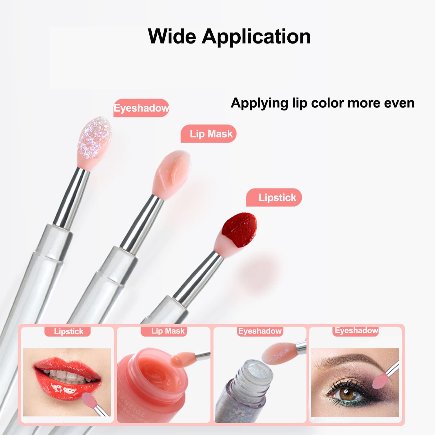 Aplicador labial reutilizable de silicona de ELESDA