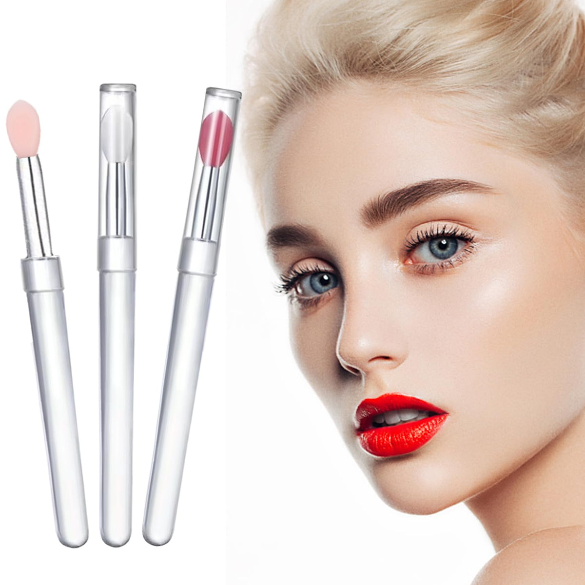 ELESDA brocha labial silicona suave para aplicación precisa