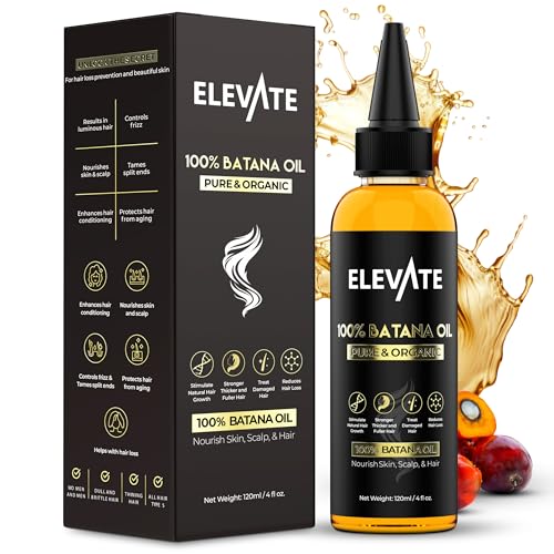 Elevate Batana prensado en frío: frascos, aporta brillo y suavidad natural.