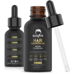 Elevate: botella con minoxidil al 5% para crecimiento capilar.