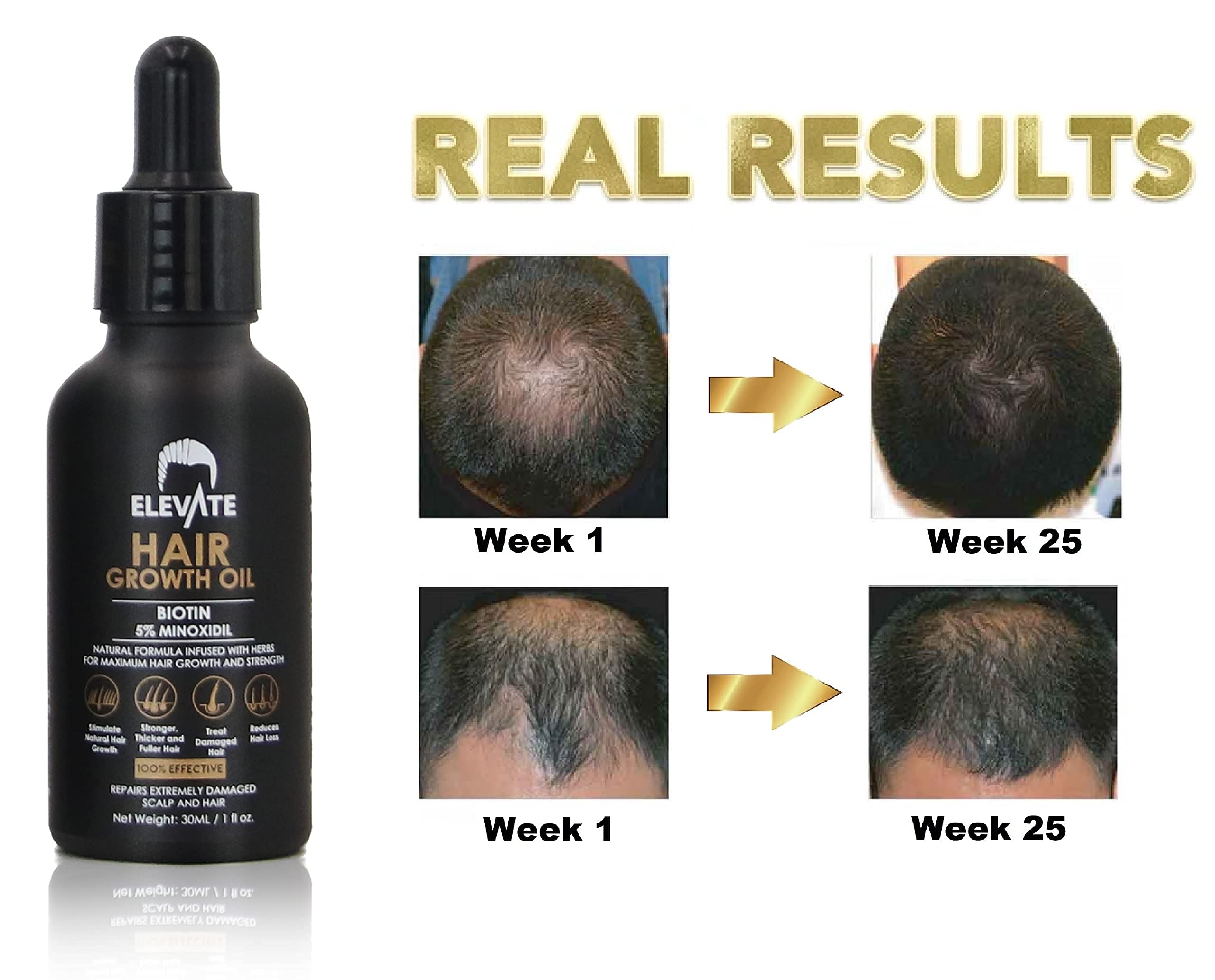 Elevate extracto de ginseng: aceite natural para cabello.