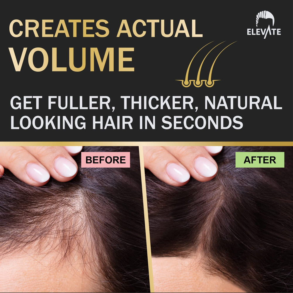 Elevate Hair Fibers se retira fácilmente con champú para un lavado simple.