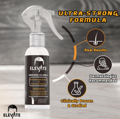 Elevate Minoxidil en cuero cabelludo: aplicación precisa para áreas de adelgazamiento.