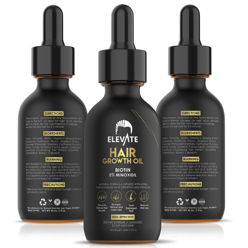 Ingredientes naturales de Elevate Regrowth Serum cuidan el cuero cabelludo.