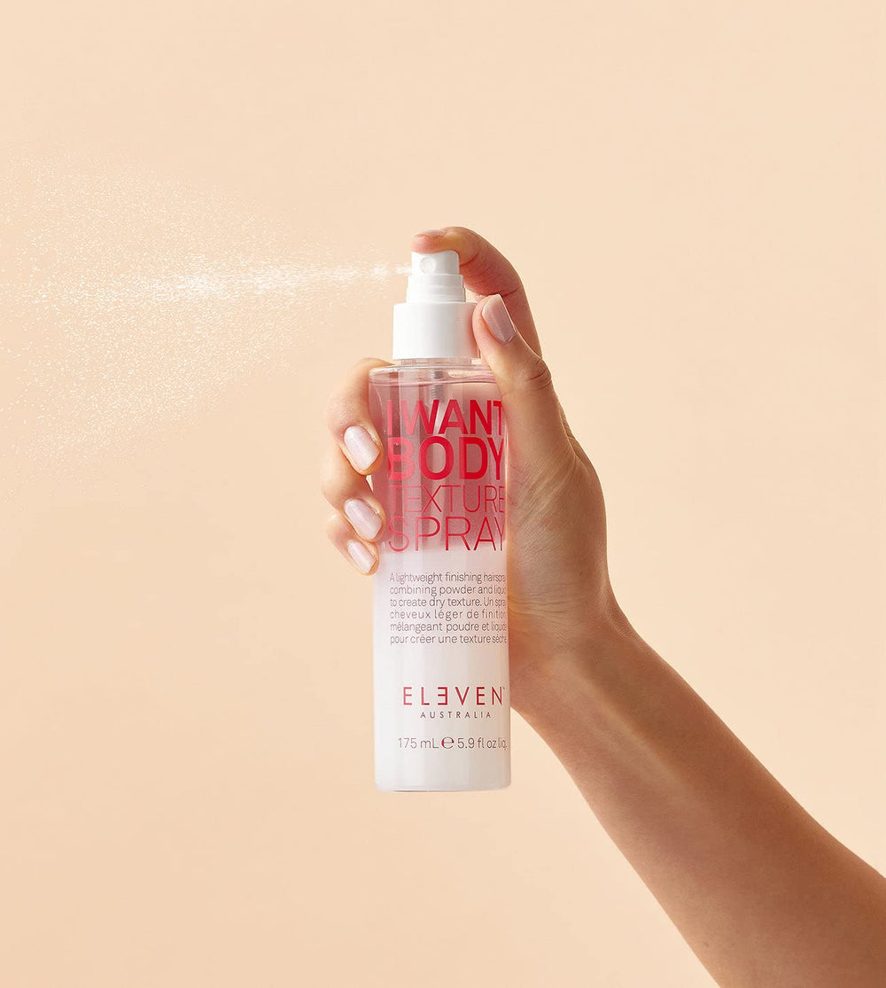 Eleven Australia I Want Body Texture Spray ofrece acabado mate sin sensación pesada