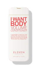 ELEVEN AUSTRALIA I Want Body Volume acondicionador para cabello fino aporta volumen.