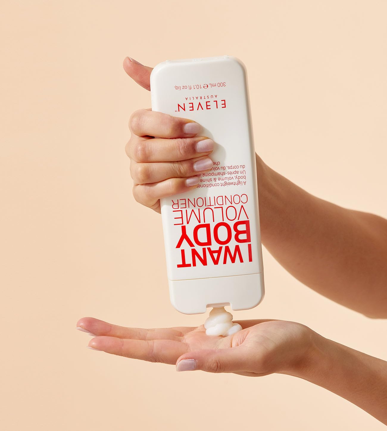ELEVEN AUSTRALIA I Want Body Volume acondicionador fortalece con proteínas para cabello más grueso.