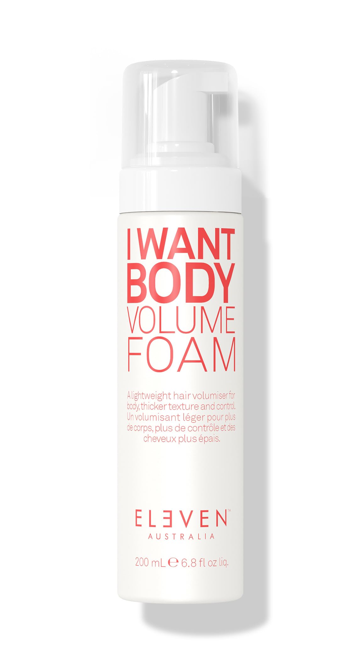 ELEVEN AUSTRALIA I Want Body Volume Foam – botella, volumen ligero para cabello fino