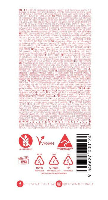ELEVEN AUSTRALIA I Want Body Volume Foam – envase elegante para rutina capilar