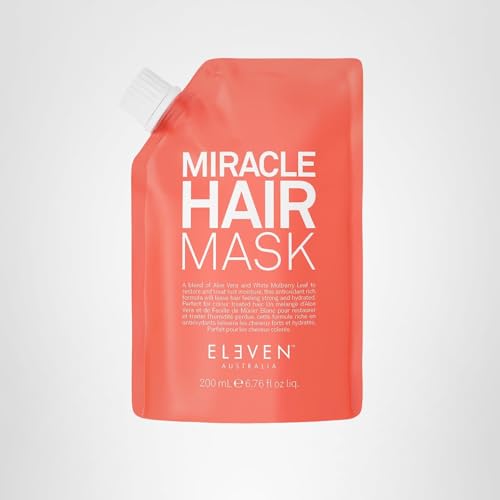 Cabello tratado con ELEVEN AUSTRALIA Milagro, ayuda a mantener la humedad.