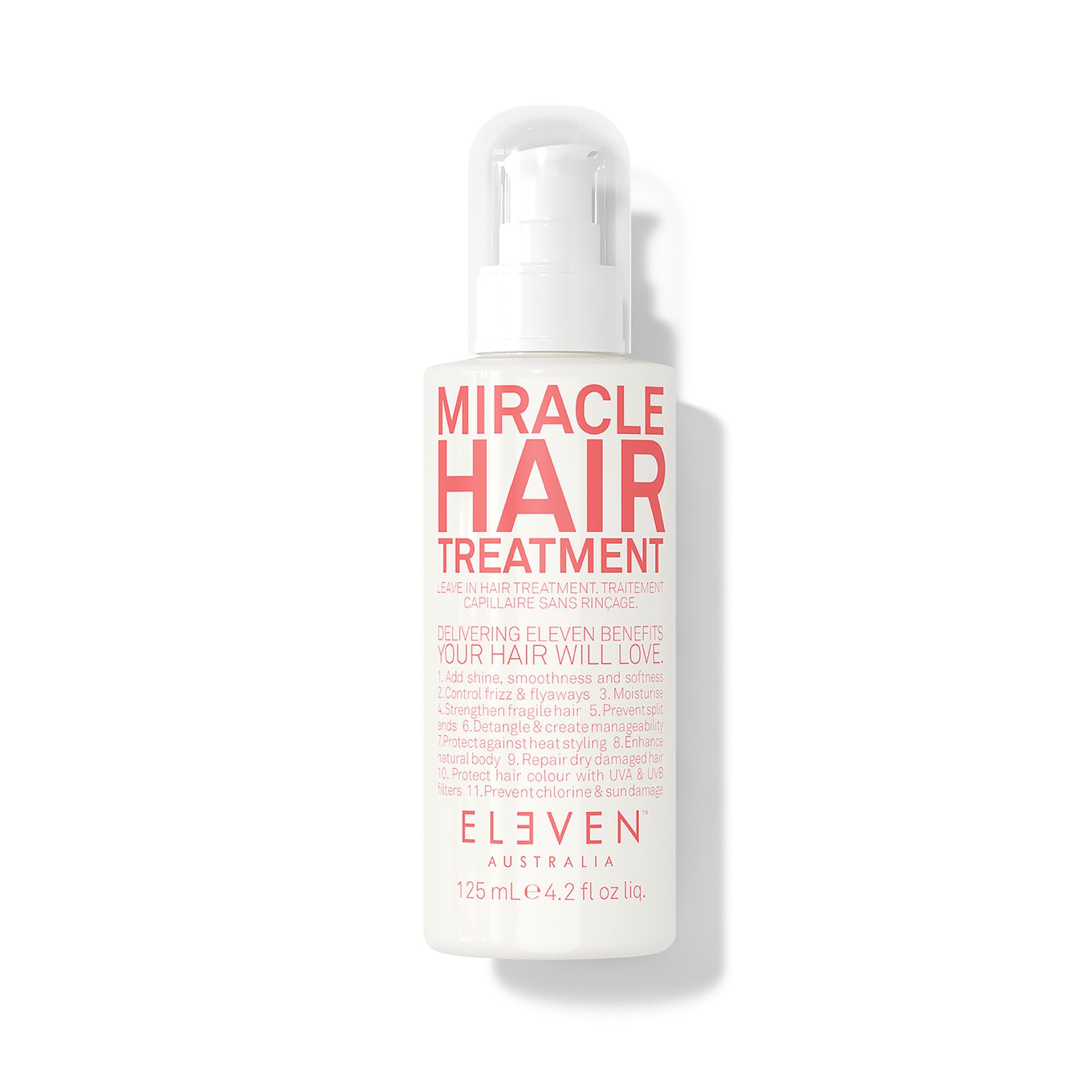 ELEVEN AUSTRALIA Miracle Leave In – bouteille prêt à démêler et protéger les cheveux.