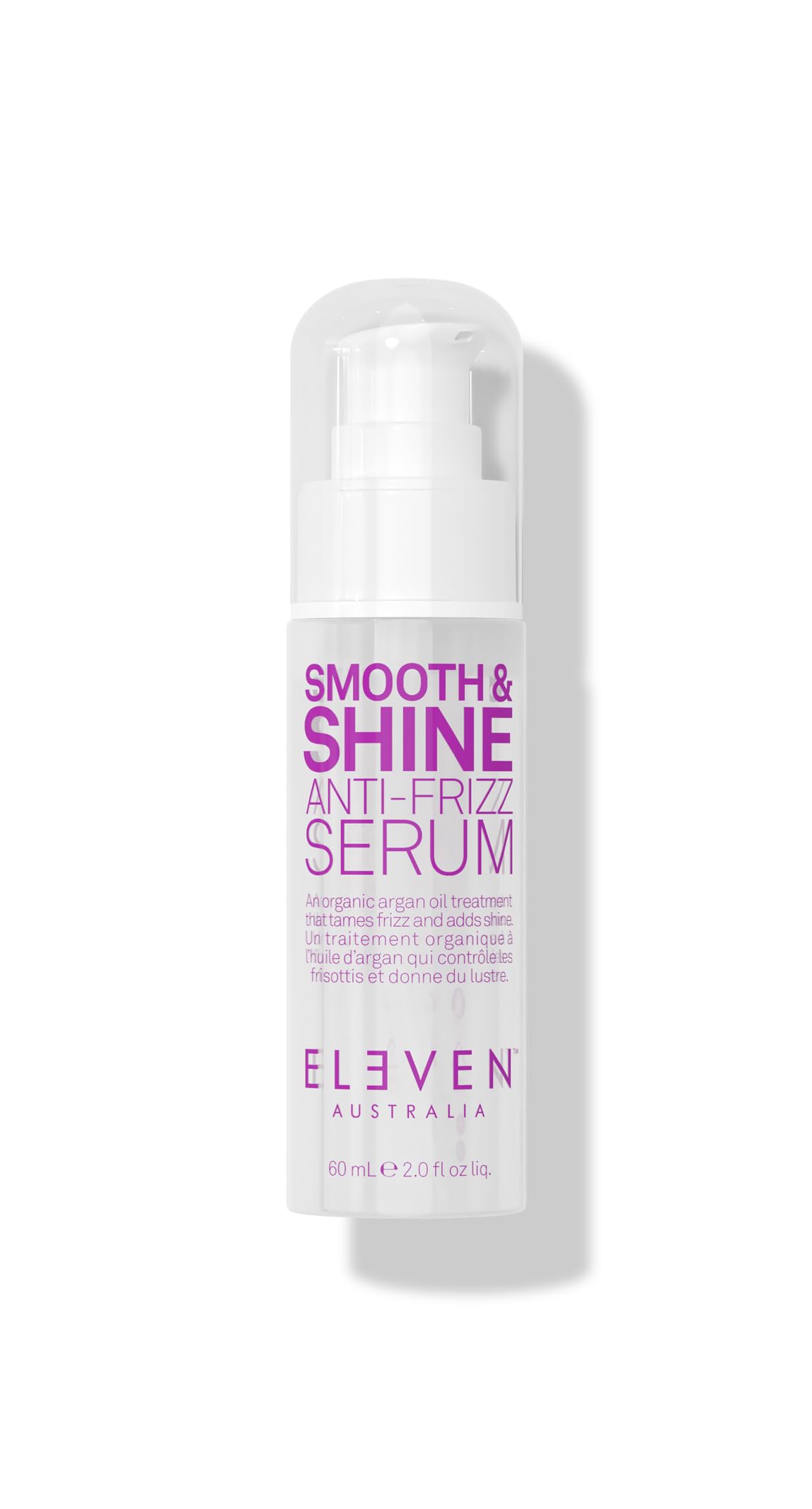 Sérum ELEVEN AUSTRALIA dans sa bouteille, lutte contre les frisottis et brillance.