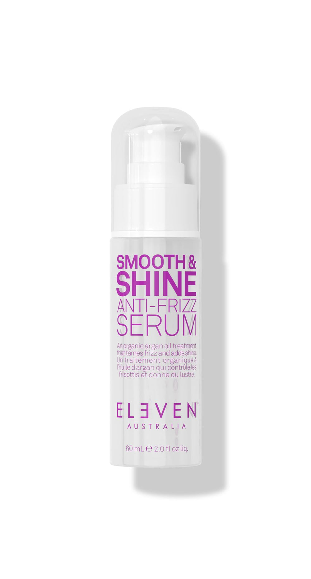 Sérum ELEVEN AUSTRALIA dans sa bouteille, lutte contre les frisottis et brillance.