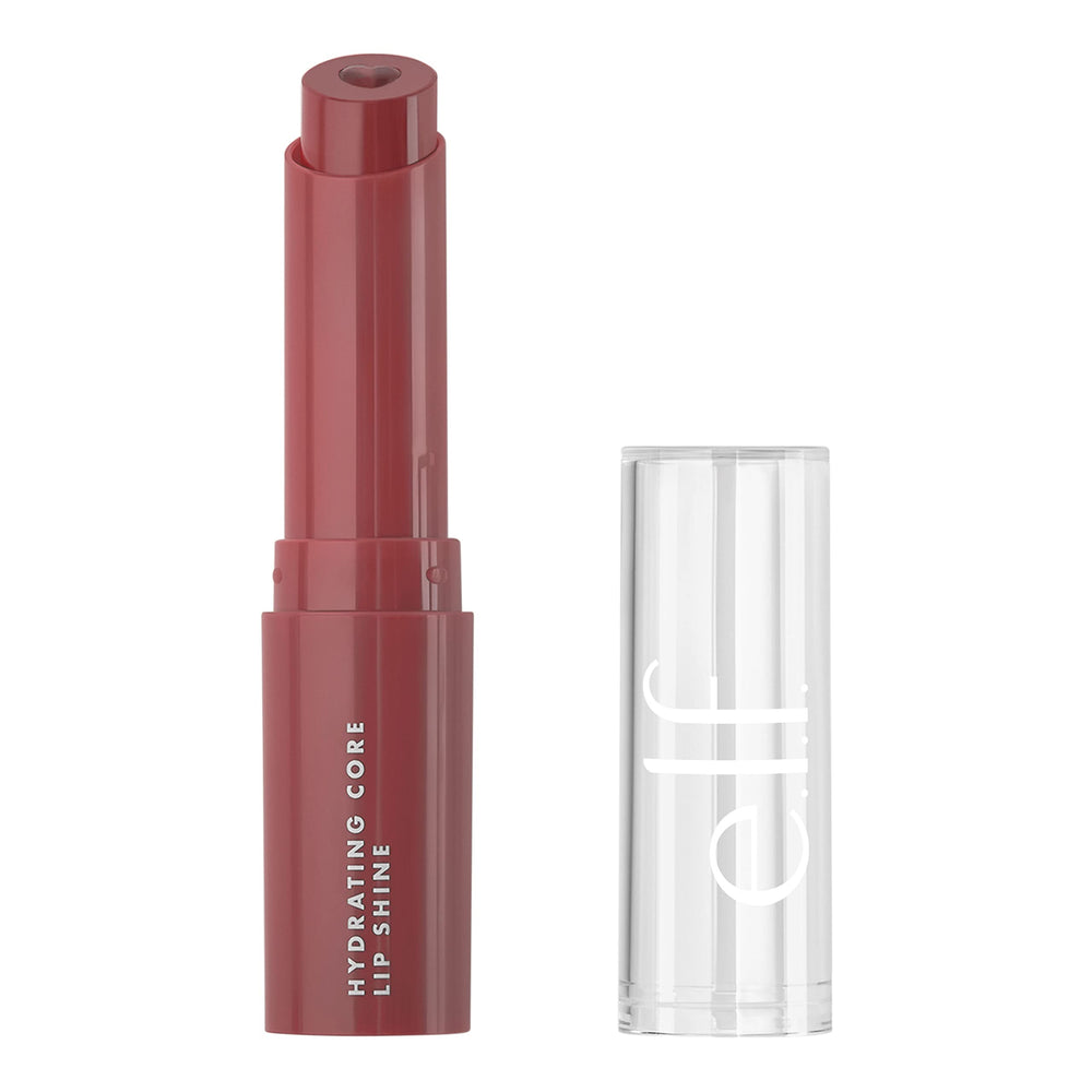 e.l.f. Brillo labial con capa exterior malva para color suave e hidratación.
