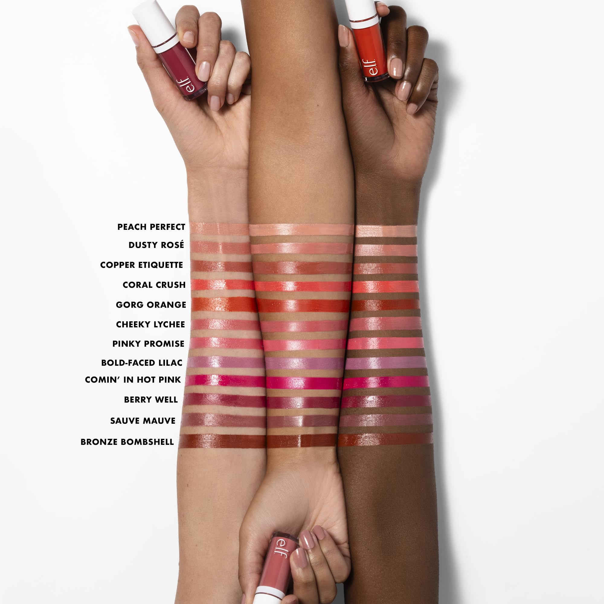 e.l.f. Camo Liquid Blush: acabado húmedo realza la piel con color.