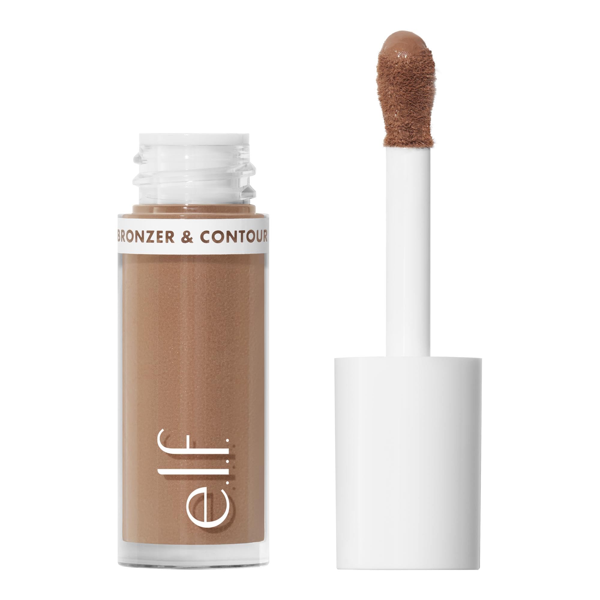 e.l.f. Camo Bronceador líquido y Contorno con aplicador, definición suave para bronceado natural.