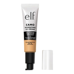 e l f Crema CC Camo Hidratante, empaque elegante para una piel radiante y suave