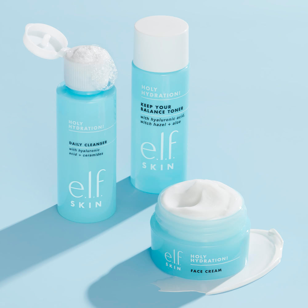 e.l.f. envase compacto del conjunto mini, almacenamiento cómodo en cualquier bolso