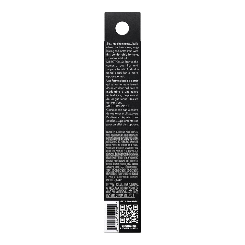 e.l.f. Glossy Lip Stain tono durazno pulido para un brillo natural