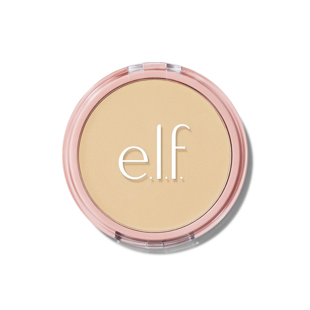 e.l.f. Halo Glow Polvo compacto con aplicador para acabado suave y ligero.