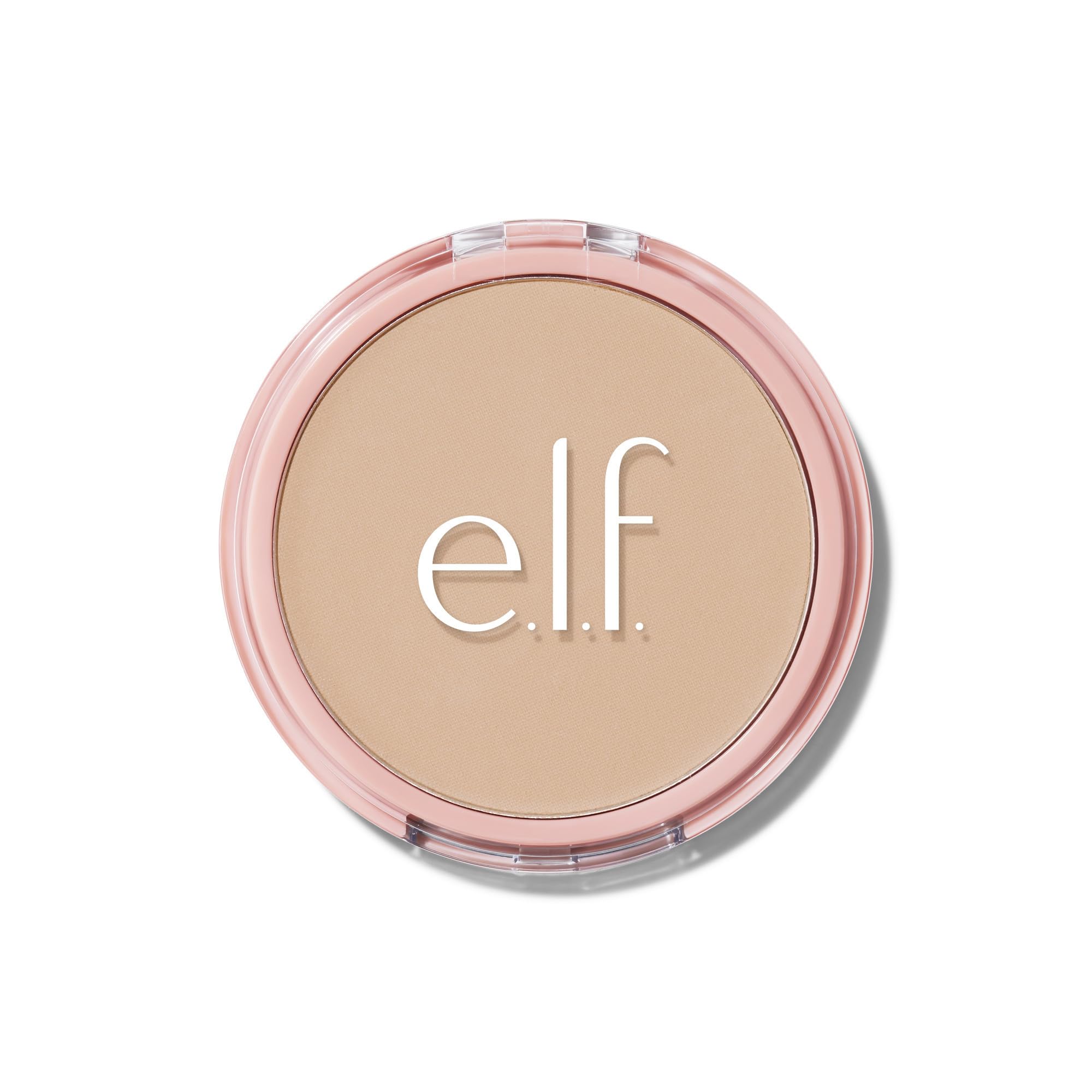 e.l.f. Halo Glow Polvo compacto ligero para un acabado suave.