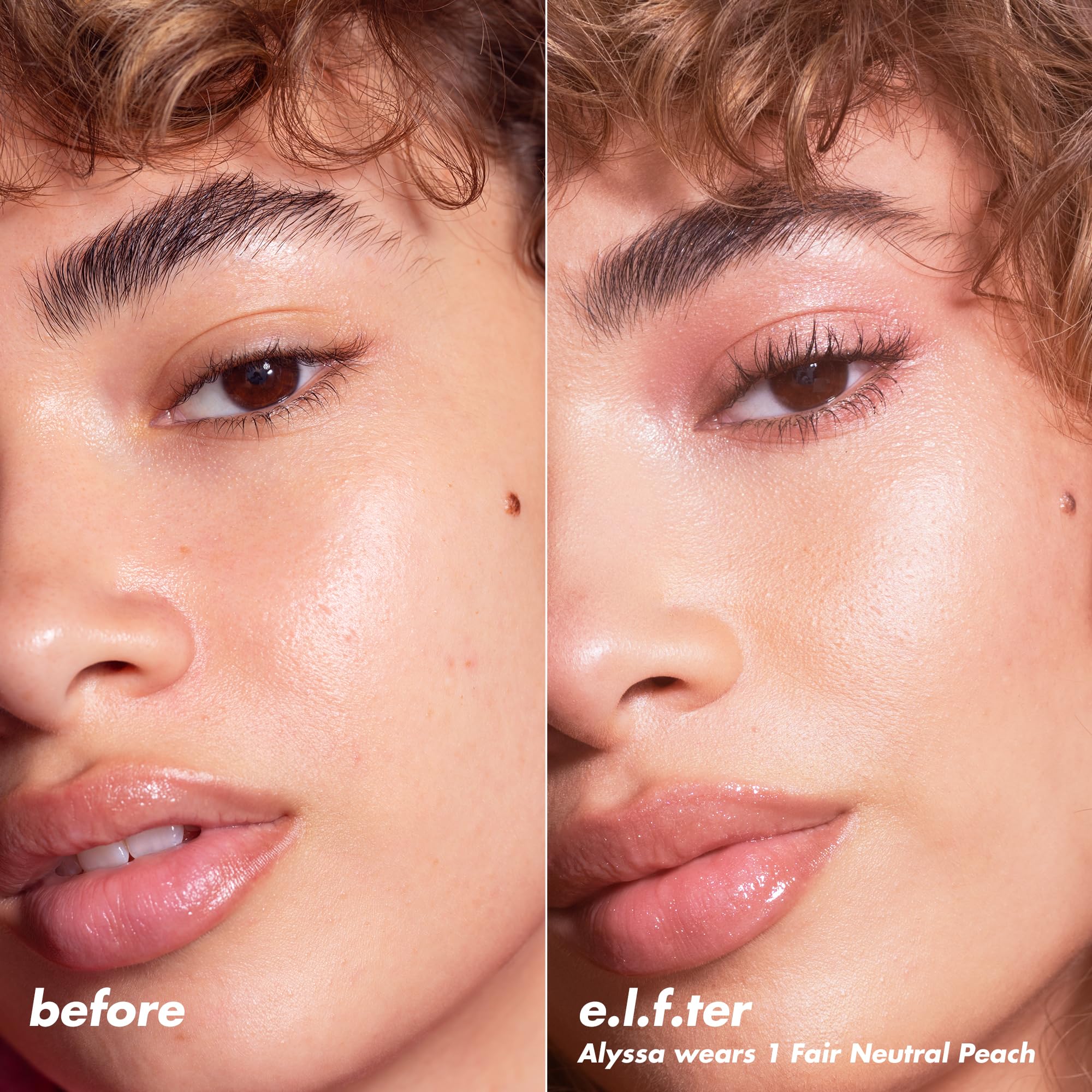 e.l.f. Halo Glow Presionar con el puff para acabado más natural.