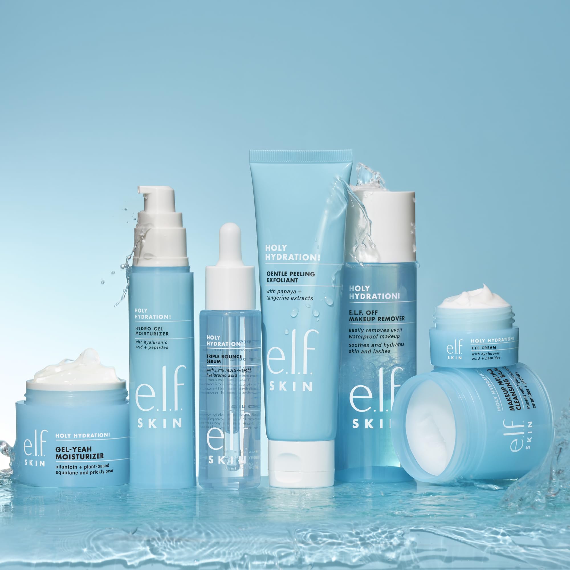 e.l.f. SKIN Hidrogel envase práctico para uso diario.