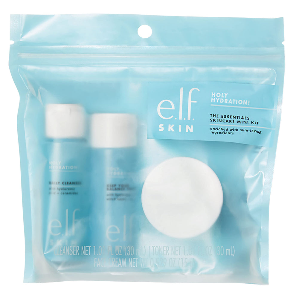 e.l.f. conjunto mini para viaje, cuidado compacto y práctico
