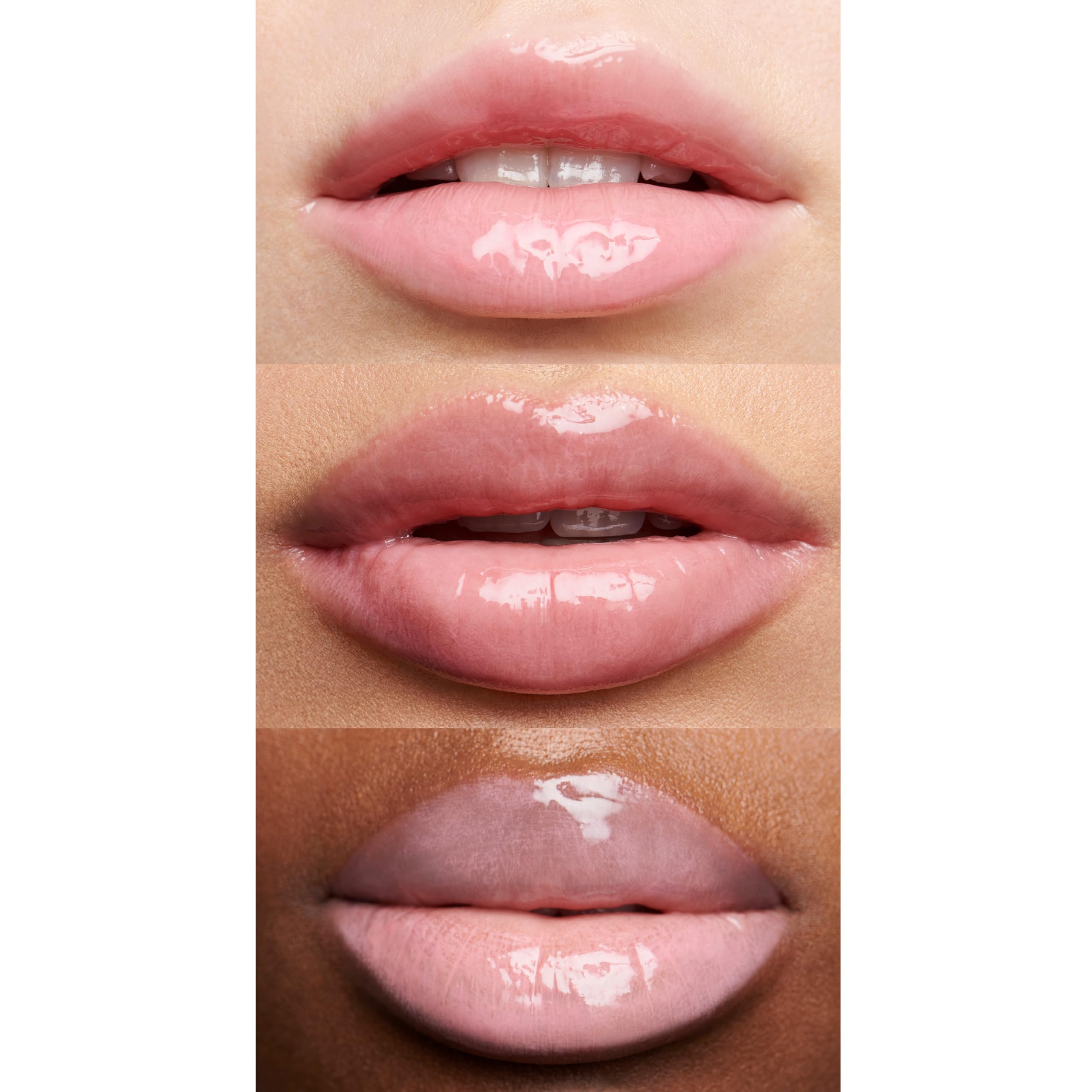 Muestra color translúcido de la laca labial e.l.f. para un toque ligero.