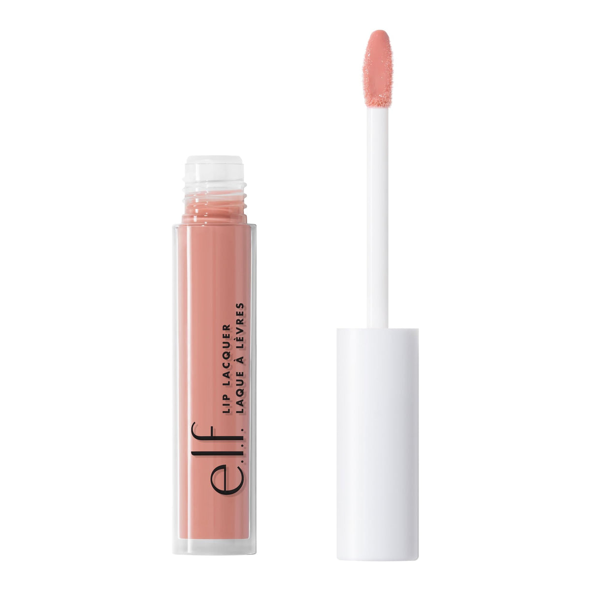 e.l.f. lacado labial con aplicador suave para cobertura translúcida y cómoda.