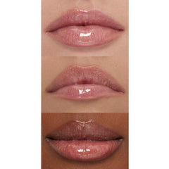 Textura hidratante del gloss Champagne Glam para labios suaves