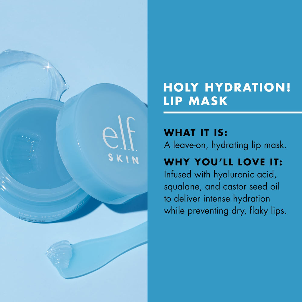 e.l.f. SKIN Mascarilla labial, aplicación suave para labios lisos.