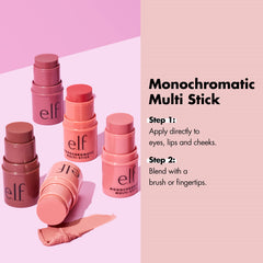 e.l.f. Monocromático Multi Stick: tono en mejillas para rubor natural