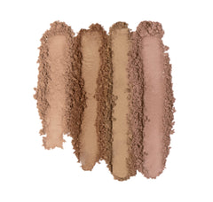 e.l.f. Paleta bronceadora Bronzed Beauty 83319, guía de aplicación para un brillo cálido.