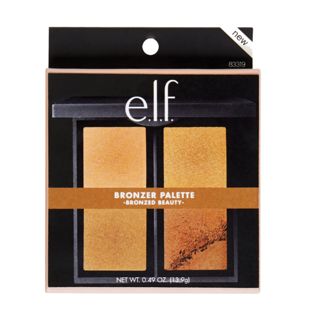 e.l.f. Paleta bronceadora Bronzed Beauty 83319, ingredientes suaves para el cuidado de la piel.